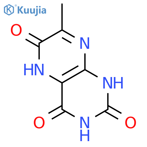 1,5-dihydro-7-methyl-2,4,6(3H)-Pteridinetrione structure