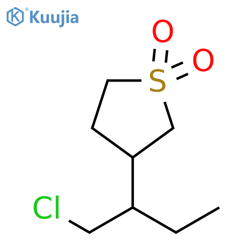 Thiophene, 3-[1-(chloromethyl)propyl]tetrahydro-, 1,1-dioxide structure