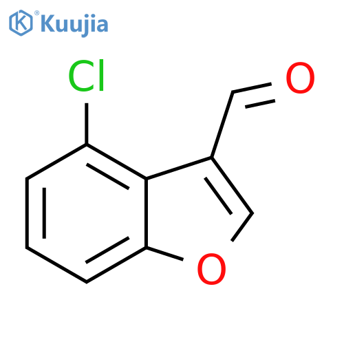 3-Benzofurancarboxaldehyde, 4-chloro- structure