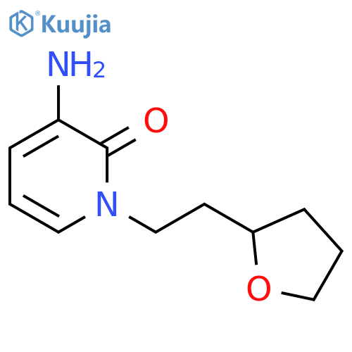 3-amino-1-2-(oxolan-2-yl)ethyl-1,2-dihydropyridin-2-one structure