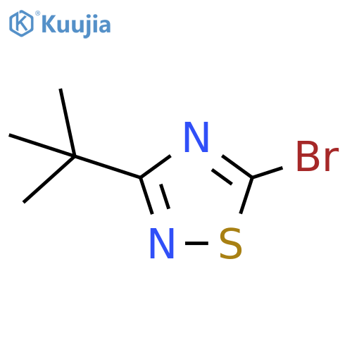 5-bromo-3-tert-butyl-1,2,4-thiadiazole structure