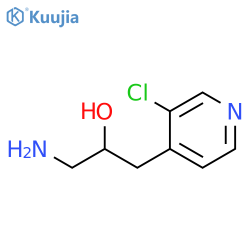 1-amino-3-(3-chloropyridin-4-yl)propan-2-ol structure