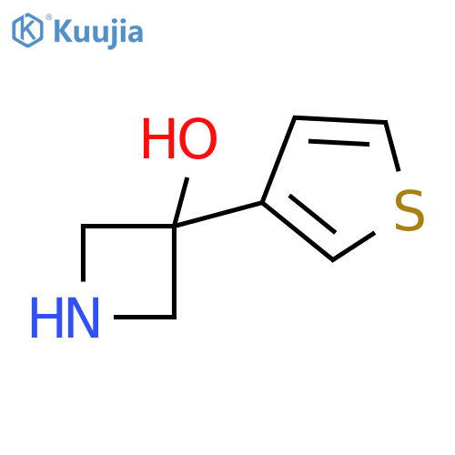 3-(thiophen-3-yl)azetidin-3-ol structure