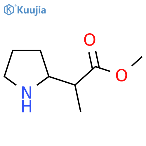 Methyl 2-(pyrrolidin-2-yl)propanoate structure