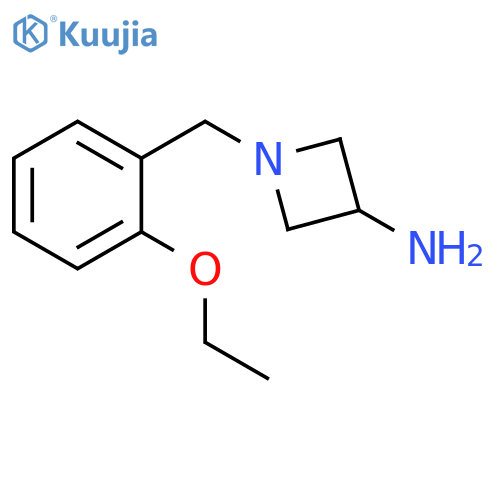 1-[(2-ethoxyphenyl)methyl]azetidin-3-amine structure