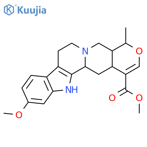Oxayohimban-16-carboxylicacid, 16,17-didehydro-11-methoxy-19-methyl-, methyl ester, (19b,20a)- (9CI) structure