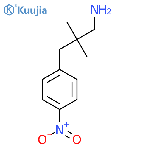 2,2-dimethyl-3-(4-nitrophenyl)propan-1-amine structure