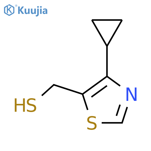 (4-cyclopropyl-1,3-thiazol-5-yl)methanethiol structure