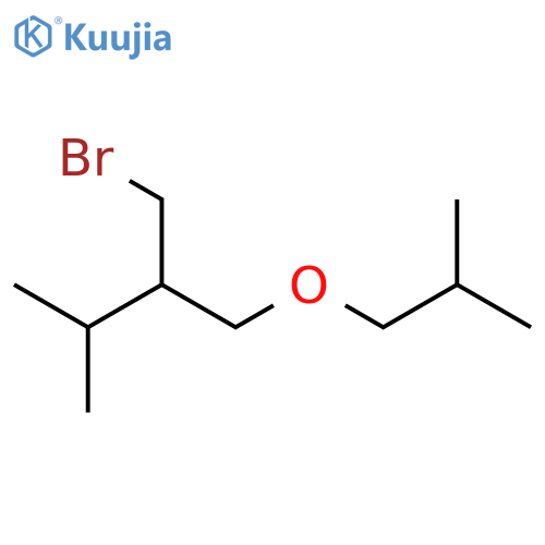 Butane, 2-(bromomethyl)-3-methyl-1-(2-methylpropoxy)- structure