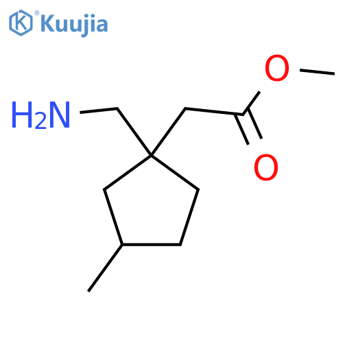 methyl 2-1-(aminomethyl)-3-methylcyclopentylacetate structure