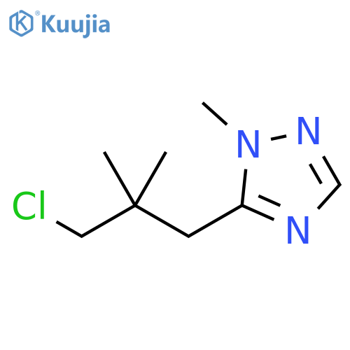1H-1,2,4-Triazole, 5-(3-chloro-2,2-dimethylpropyl)-1-methyl- structure