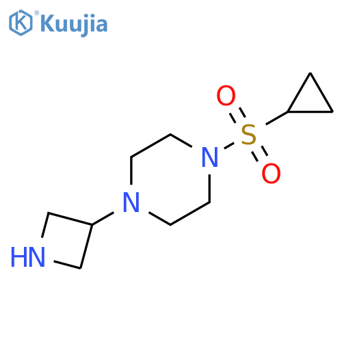 Piperazine, 1-(3-azetidinyl)-4-(cyclopropylsulfonyl)- structure