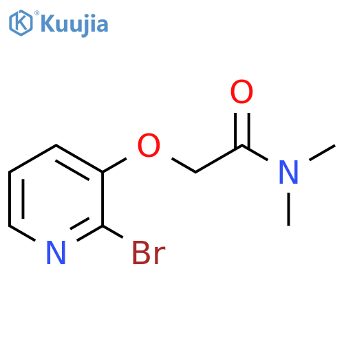 Acetamide, 2-[(2-bromo-3-pyridinyl)oxy]-N,N-dimethyl- structure