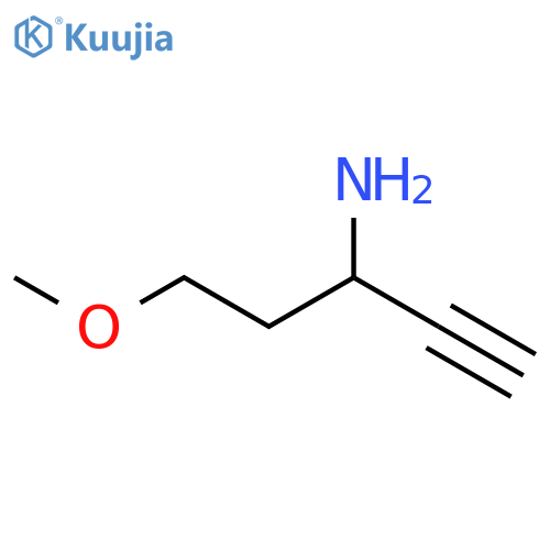 1-Pentyn-3-amine, 5-methoxy- structure