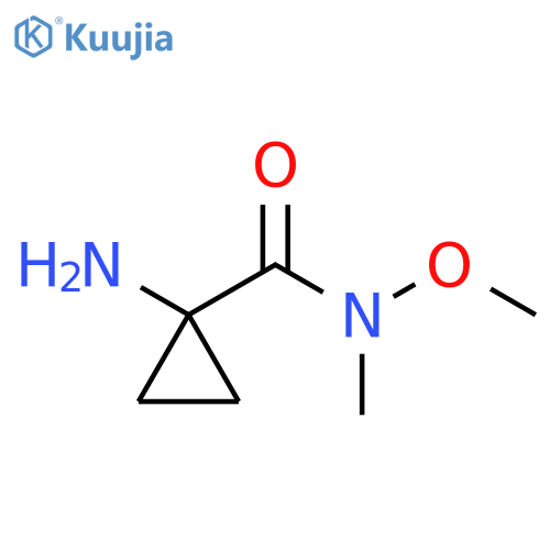1-amino-N-methoxy-N-methyl-cyclopropanecarboxamide structure
