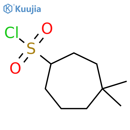 Cycloheptanesulfonyl chloride, 4,4-dimethyl- structure