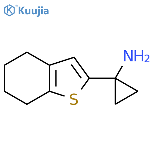 1-(4,5,6,7-tetrahydro-1-benzothiophen-2-yl)cyclopropan-1-amine structure