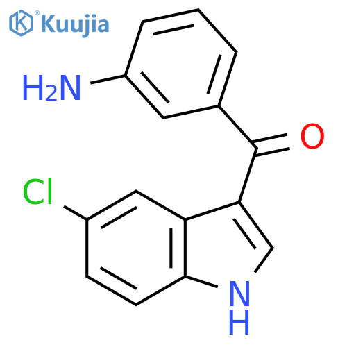 3-(5-chloro-1H-indole-3-carbonyl)aniline structure
