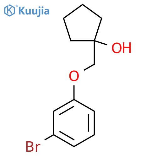 1-(3-Bromophenoxy)methylcyclopentan-1-ol structure