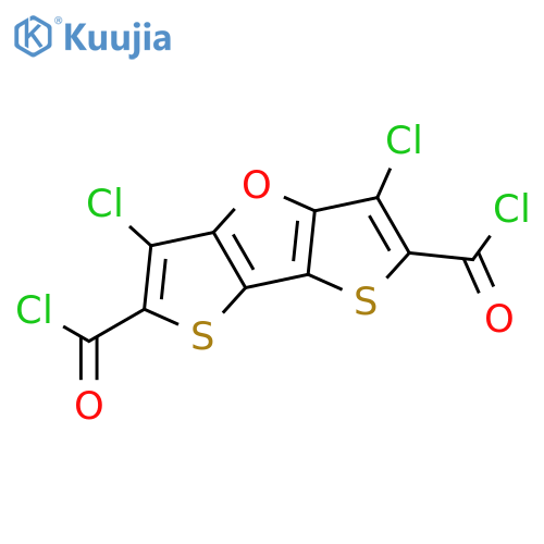 Dithieno[3,2-b:2',3'-d]furan-2,6-dicarbonyl dichloride, 3,5-dichloro- structure