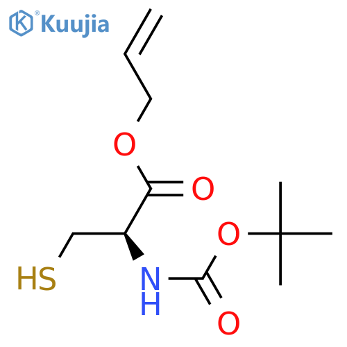 prop-2-en-1-yl (2R)-2-{[(tert-butoxy)carbonyl]amino}-3-sulfanylpropanoate structure