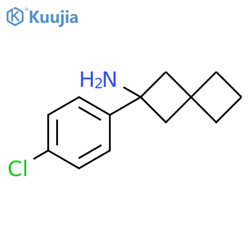2-(4-chlorophenyl)spiro[3.3]heptan-2-amine structure