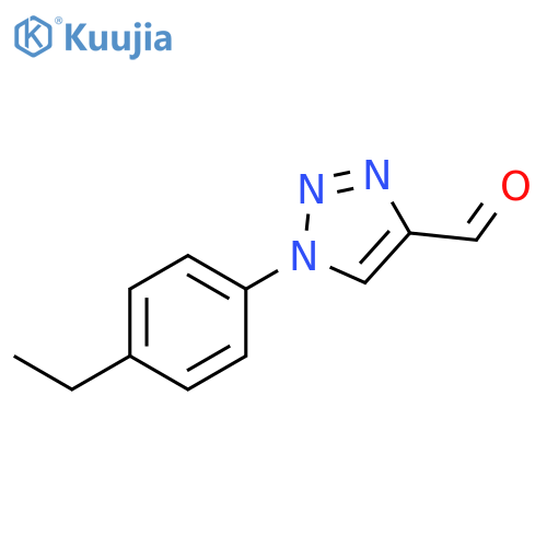 1-(4-ethylphenyl)-1H-1,2,3-triazole-4-carbaldehyde structure