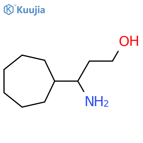 3-AMINO-3-CYCLOHEPTYLPROPAN-1-OL structure
