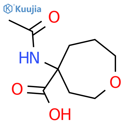 4-Acetamidooxepane-4-carboxylic acid structure