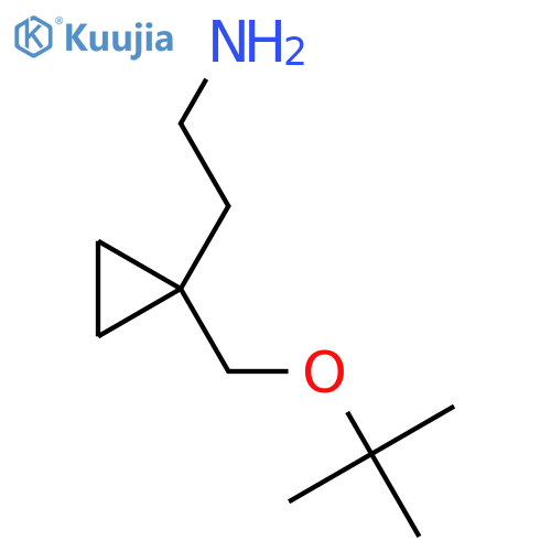 2-{1-(tert-butoxy)methylcyclopropyl}ethan-1-amine structure