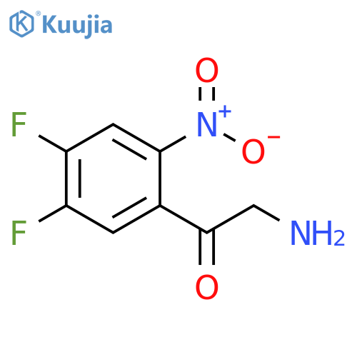 2-amino-1-(4,5-difluoro-2-nitrophenyl)ethan-1-one structure