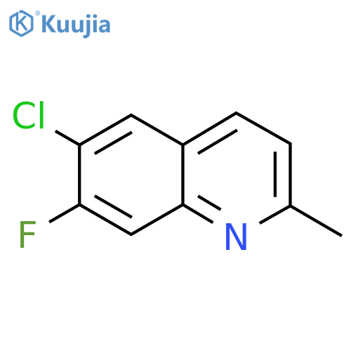 6-Chloro-7-fluoro-2-methylquinoline structure