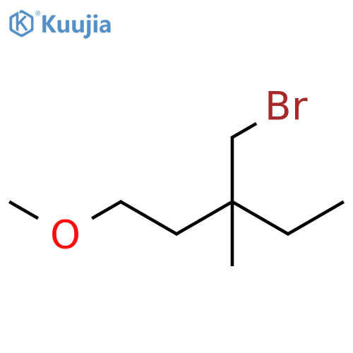 Pentane, 3-(bromomethyl)-1-methoxy-3-methyl- structure