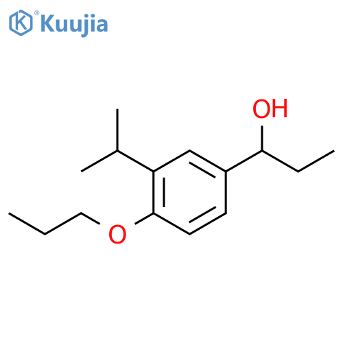 1-3-(propan-2-yl)-4-propoxyphenylpropan-1-ol structure