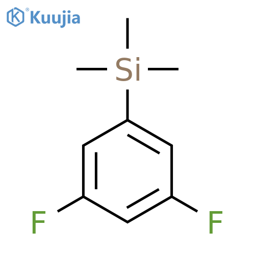 Silane, (3,5-difluorophenyl)trimethyl- structure