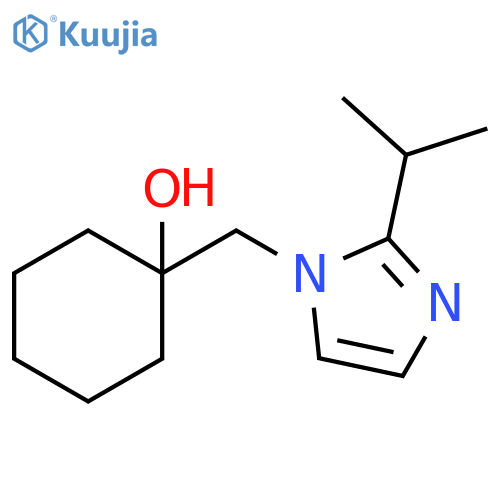 1-{2-(propan-2-yl)-1H-imidazol-1-ylmethyl}cyclohexan-1-ol structure
