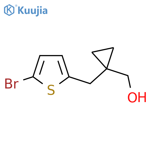 {1-(5-bromothiophen-2-yl)methylcyclopropyl}methanol structure