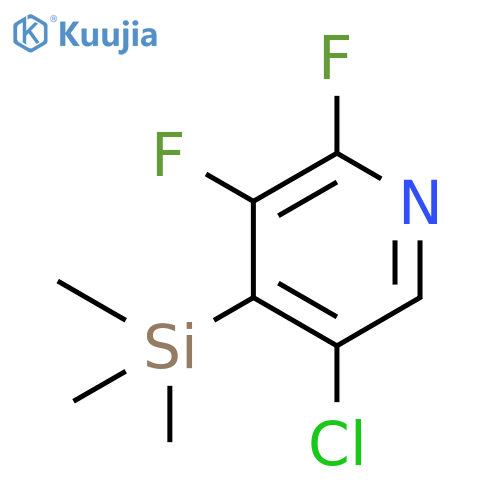 5-Chloro-2,3-difluoro-4-(trimethylsilyl)pyridine structure
