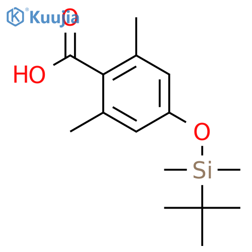 Benzoic acid, 4-[[(1,1-dimethylethyl)dimethylsilyl]oxy]-2,6-dimethyl- structure