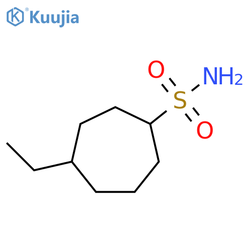 4-ethylcycloheptane-1-sulfonamide structure