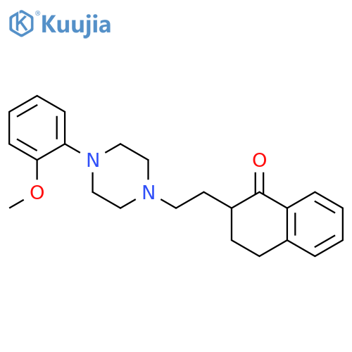 3,4-Dihydro-2-[2-[4-(2-methoxyphenyl)-1-piperazinyl]ethyl]-1(2H)-naphthalenone structure