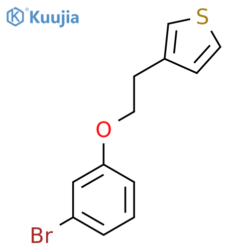 3-[2-(3-Bromophenoxy)ethyl]thiophene structure