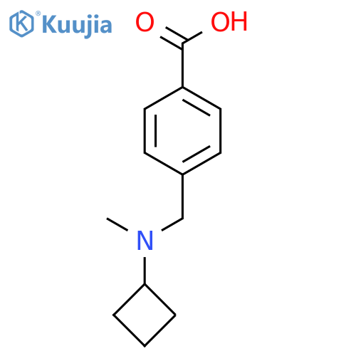4-{[Cyclobutyl(methyl)amino]methyl}benzoic acid structure