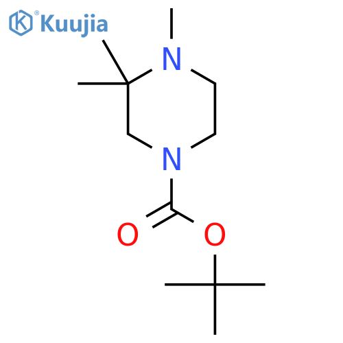 Tert-butyl 3,3,4-trimethylpiperazine-1-carboxylate structure