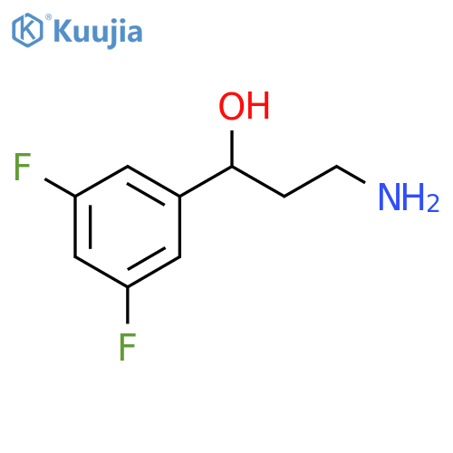 Benzenemethanol, α-(2-aminoethyl)-3,5-difluoro- structure
