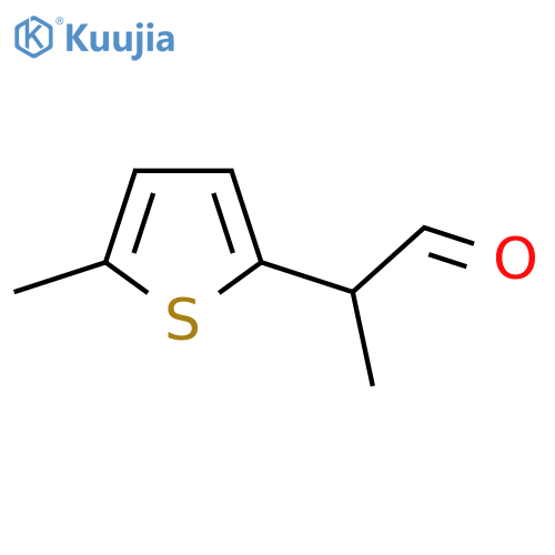 2-(5-methylthiophen-2-yl)propanal structure