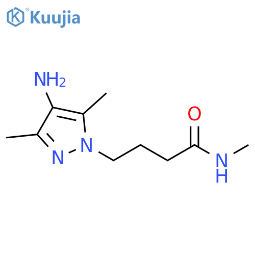 4-(4-amino-3,5-dimethyl-1H-pyrazol-1-yl)-N-methylbutanamide structure