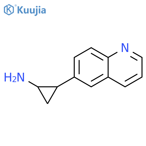 2-(quinolin-6-yl)cyclopropan-1-amine structure