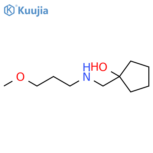 1-{[(3-methoxypropyl)amino]methyl}cyclopentan-1-ol structure