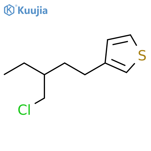 Thiophene, 3-[3-(chloromethyl)pentyl]- structure